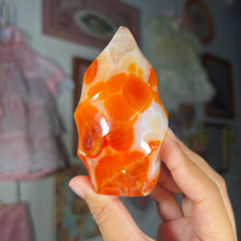 Load image into Gallery viewer, Carnelian Flame *chipped tip
