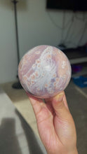 Load and play video in Gallery viewer, HQ Flower Agate Sphere
