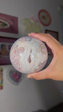 Load and play video in Gallery viewer, HQ Flower Agate Sphere
