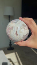 Load and play video in Gallery viewer, HQ Flower Agate Sphere
